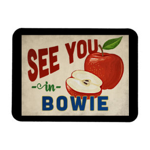 Ímã Bowie Maryland Apple - Viagens vintage