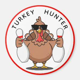 Imã Bowling Turkey Hunter Large Magnet