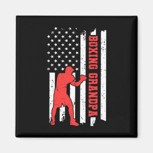 Imã Boxe América Bandeira Boxe Artes Marciais Boxe Gra