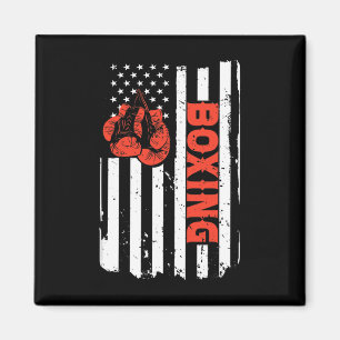 Imã Boxe Bandeira EUA Lutador de MMA Kickboxing Boxe P