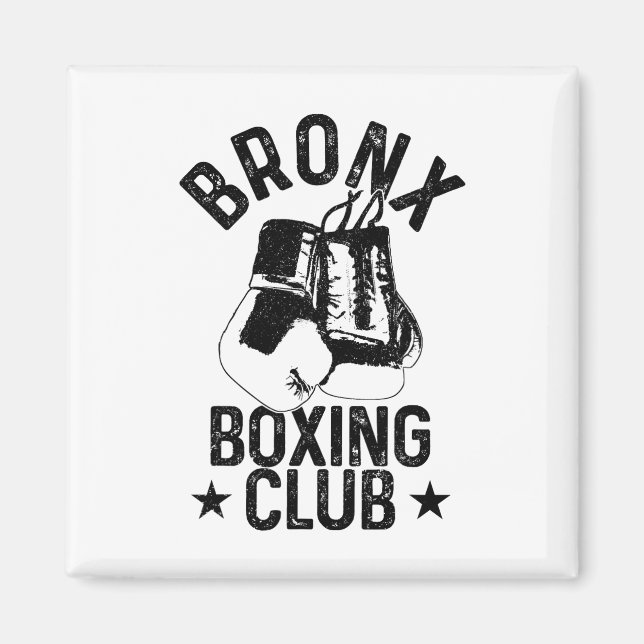 Imã Boxe Bronx Artes Marciais Ny Nova York Boxer (Frente)