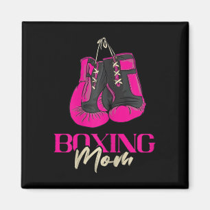 Imã Boxe Feminina Mãe Boxeradora Luvas de Boxe Kickbox