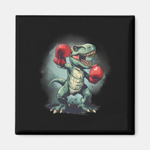 Imã Boxeador Dinossauro Boxe Dino Kickboxing T-rex Box