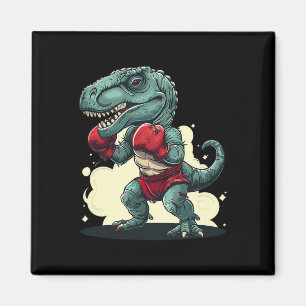 Imã Boxeando Dinosaur Boxeador Dino Kickboxing T-rex B