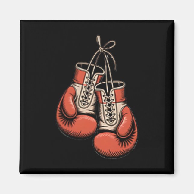Imã Boxer Boxer American Traditional Tattoo Art Flash (Frente)