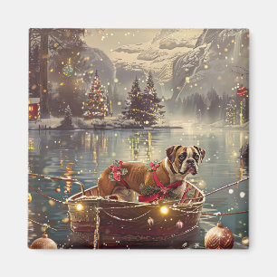 Imã Boxer Christmas Fesage Voyage