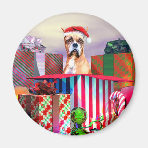 Imã Boxer Christmas Surpresa