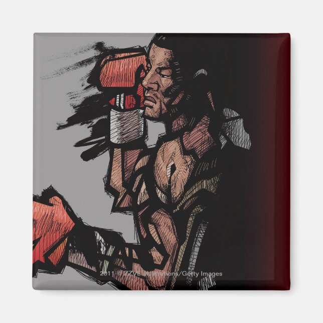 Imã Boxer deitado (Frente)