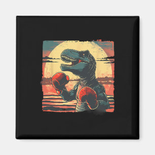 Imã Boxer Dinossaur Boxing Dino Kickboxing T-rex Boxin