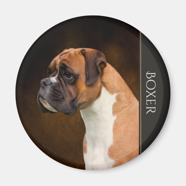 Imã Boxer Dog Magnet (Frente)