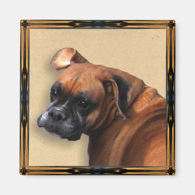 Imã Boxer Dog Magnets (Frente)