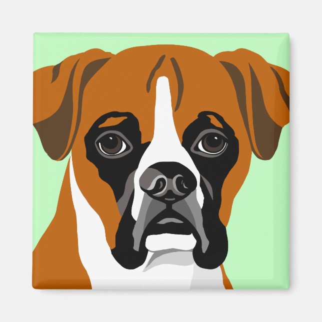 Imã Boxer Dog Magnets (Frente)