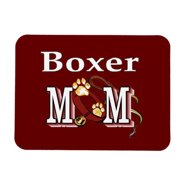 Ímã Boxer Dog MOM (Horizontal)
