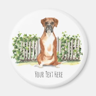 Imã Boxer Dog Personalizado Magnet