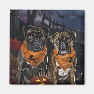Imã Boxer Halloween Spooky
