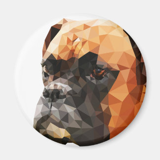 Imã Boxer Low Poly Art