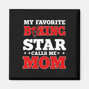 Imã Boxer Ring Luvas Boxer Mãe Dia de as mães Treinado