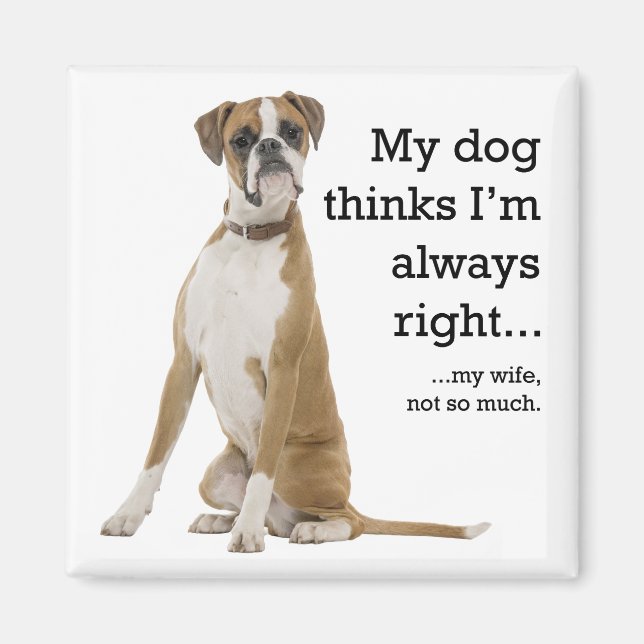 Imã Boxer vs Wife Magnet (Frente)