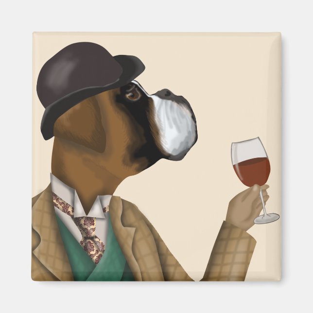 Imã Boxer Wine Snob (Frente)