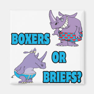 Imã boxers ou cuecas sutiãs engraçados rinocerontes