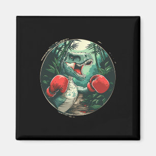 Imã Boxing Dinossaur Boxer Dino Kickboxing T-rex Boxin