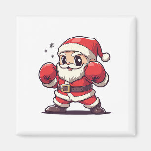 Imã Boxing do Pai Natal Bonito - Natal com tema de Nat