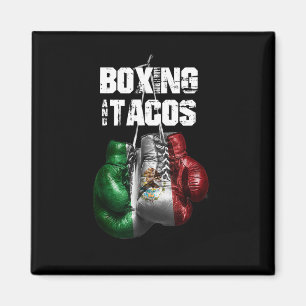 Imã Boxing E Tacos Engraçado México