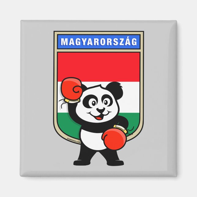 Imã Boxing Hungary Panda (Frente)