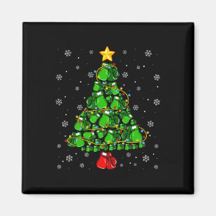 Imã Boxing Natal Sports Lover Xmas Tree Lights Paj