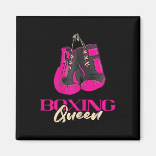 Imã Boxing Queen Kickboxer in a box Luvas Boxing Bo