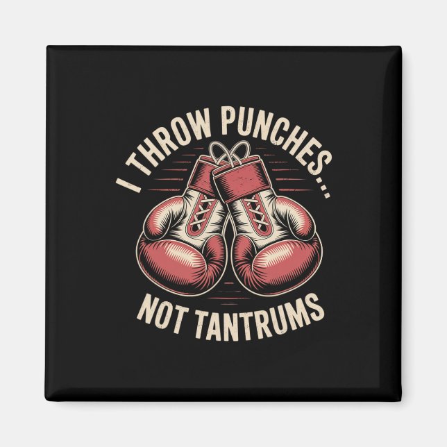 Imã Boxote Quote Forte Punches Zero Drama Punch (Frente)