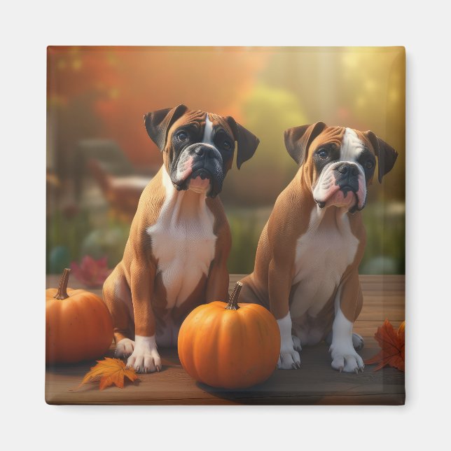 Imã Boxpy Puppy Autumn Delight Pumpkin (Frente)