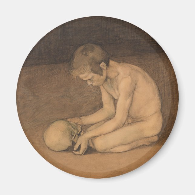 Imã Boy with Skull (por Magnus Enckell) (Frente)