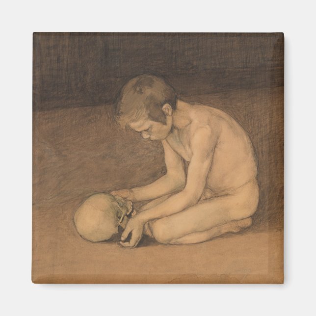 Imã Boy with Skull (por Magnus Enckell) (Frente)
