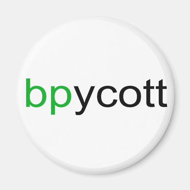 Imã Boycott BP Magnet (Frente)