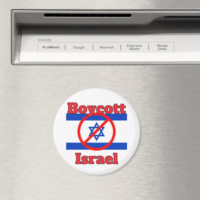 Imã Boycott Israel Magnet (In Situ (Dishwasher))