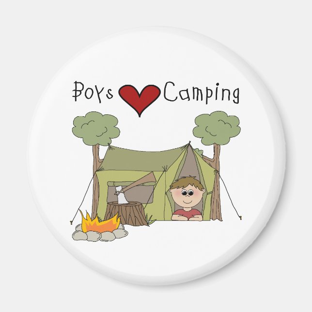 Imã Boys Love Camping (Frente)
