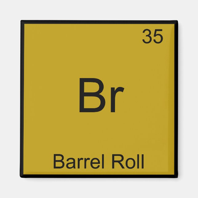 Imã Br - Rolagem de Barril Camiseta de Química Element (Frente)