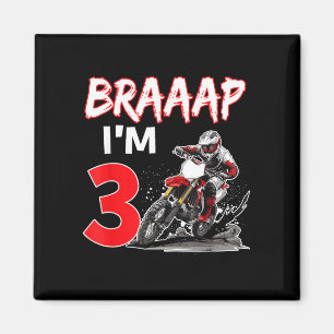 Imã Braaap 3 anos de idade piloto de motocross 3º
