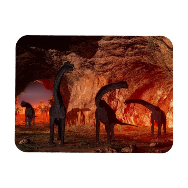 Ímã Brachiossauro desaparece numa caverna (Horizontal)