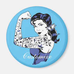 Imã Braço da menina do tatuagem acima de Thunder_Cove