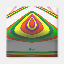 BRAD ~ OLHOS QUADRADOS 3D Design Fractal Verde Ama