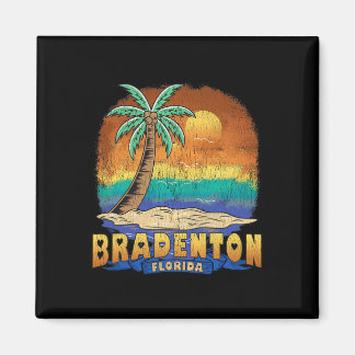 Imã Bradenton Flórida Lembrança Vintage Desgastada