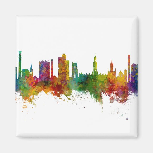 Imã Bradford England Skyline (Frente)