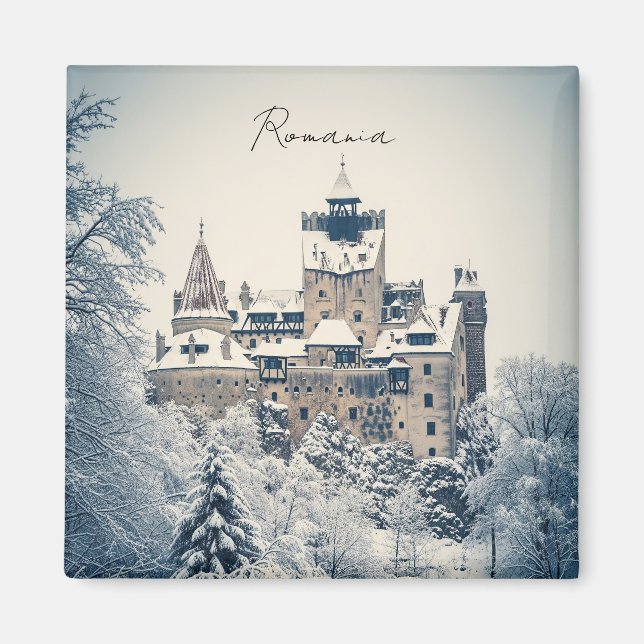 Imã Bran Castle Romênia Winter (Frente)