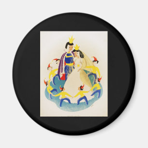 Imã Branca de Neve e os sete anões