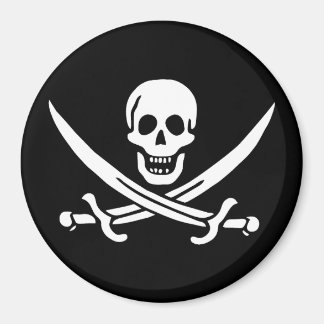 Imã Branco, Bandeira Pirata, Calico Jack, Caveira e Cu