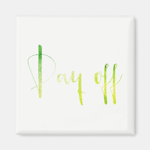 Imã Branco verde da casa do planejador da semana do