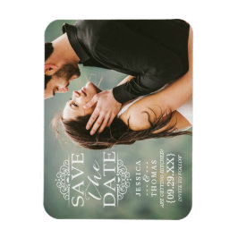 Ímã Brancos Modernos | Foto personalizada Salvar a dat