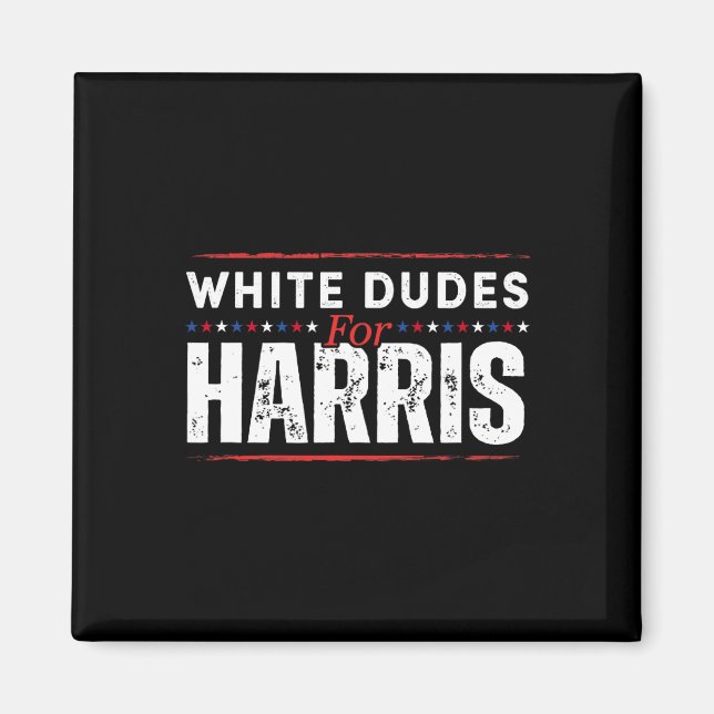 Imã Brancos Para Kamala Harris Mens (Frente)